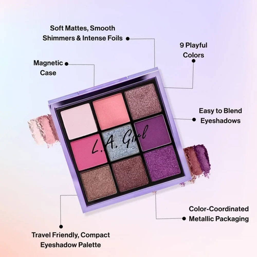 L.A. Girl Keep It Playful 9 Colors Pallette Eye Shadows-Playtime